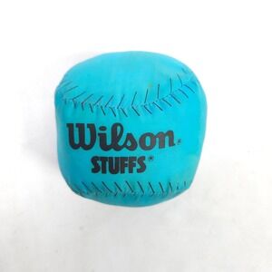 Vintage Wilson Stuffs Blue Plush Training Baseball Softball